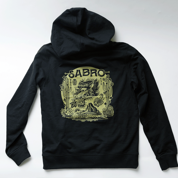 Sabro® Black Re-Fleece Hoodie