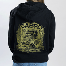 Load image into Gallery viewer, Sabro® Black Re-Fleece Hoodie

