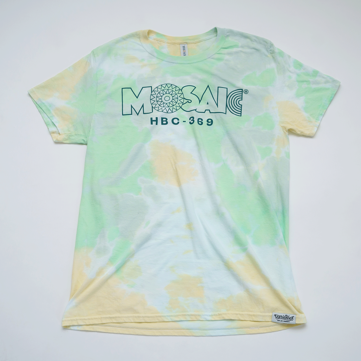 Tie Dye Shirt, Lemon Lime Green, Size Large